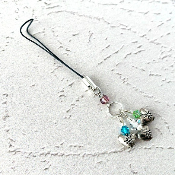 Heart Crystal Charm - Keychain - Zipper Pull - Cell Charm - Picture 2 of 4